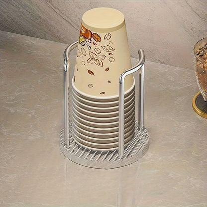 Acrylic Paper Cup Holder Disposable Cup Picker Straw Cup Desktop Storage Rack Household Coffee Tea Cup Rack