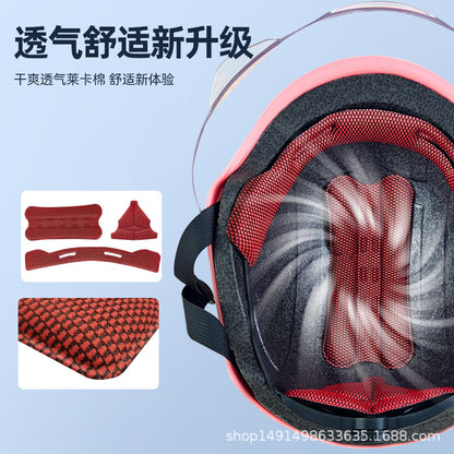 Summer helmet electric car 3C certification Four Seasons Universal half helmet female safety helmet battery motorcycle helmet