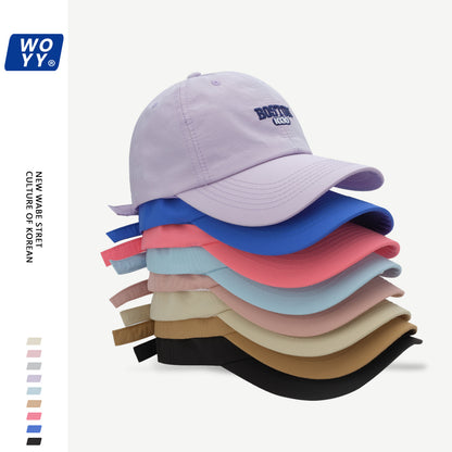 Boston Quick-Dry Baseball Hat Summer Super Fire Outdoor Sun Hat Korean Ins Soft Top Breathable Cap