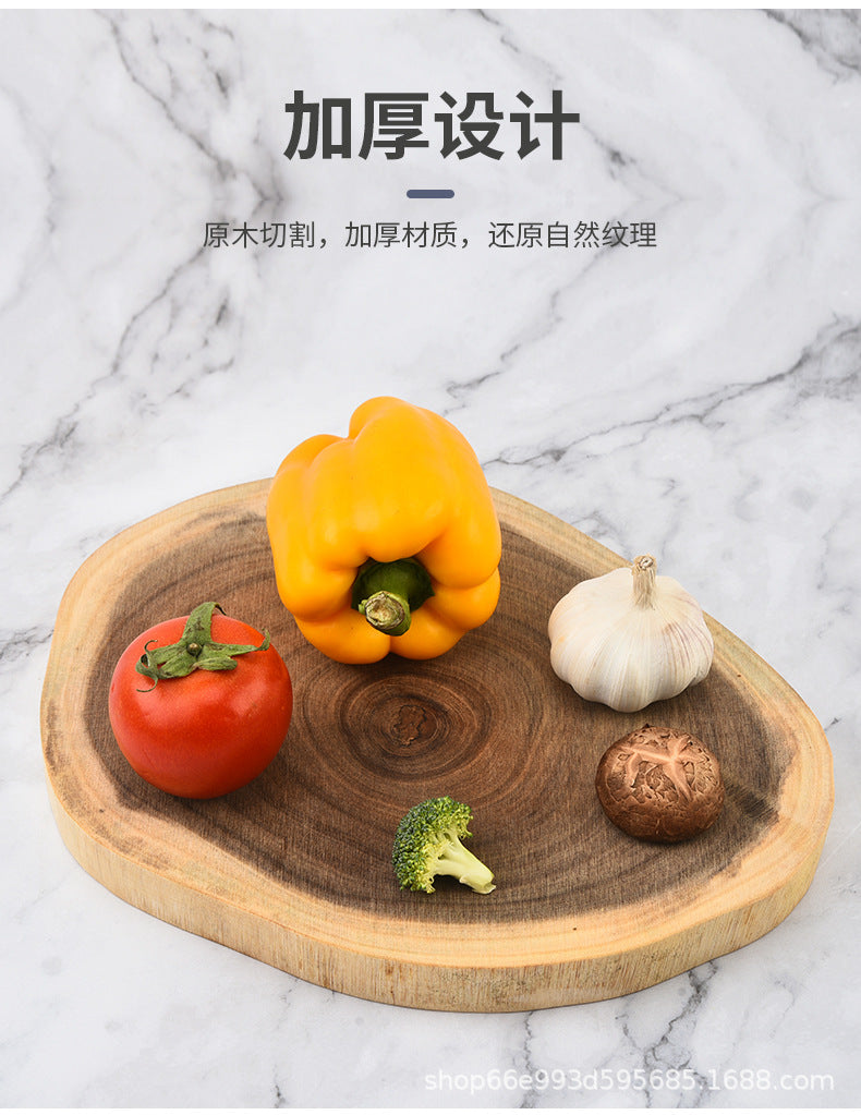 Creative Simple Solid Wood Cutting Board Natural Acacia Cutting Board Cutting Board Cutting Board Fruit Cutting Board Original Cutting Board