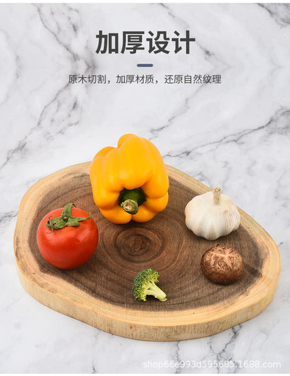 Creative Simple Solid Wood Cutting Board Natural Acacia Cutting Board Cutting Board Cutting Board Fruit Cutting Board Original Cutting Board