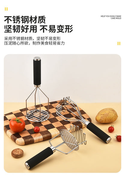 Stainless Steel Potato Mud Press Potato Mudder Manual Press Potato Mudder Manual Double Layer Mudder