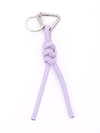 New triangle key chain PU hand-woven diamond key ring bag pendant key chain