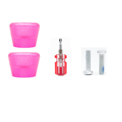 Double-row skates high elastic wear-resistant PU brake head four-wheel roller skates point ice roller skates brake accessories