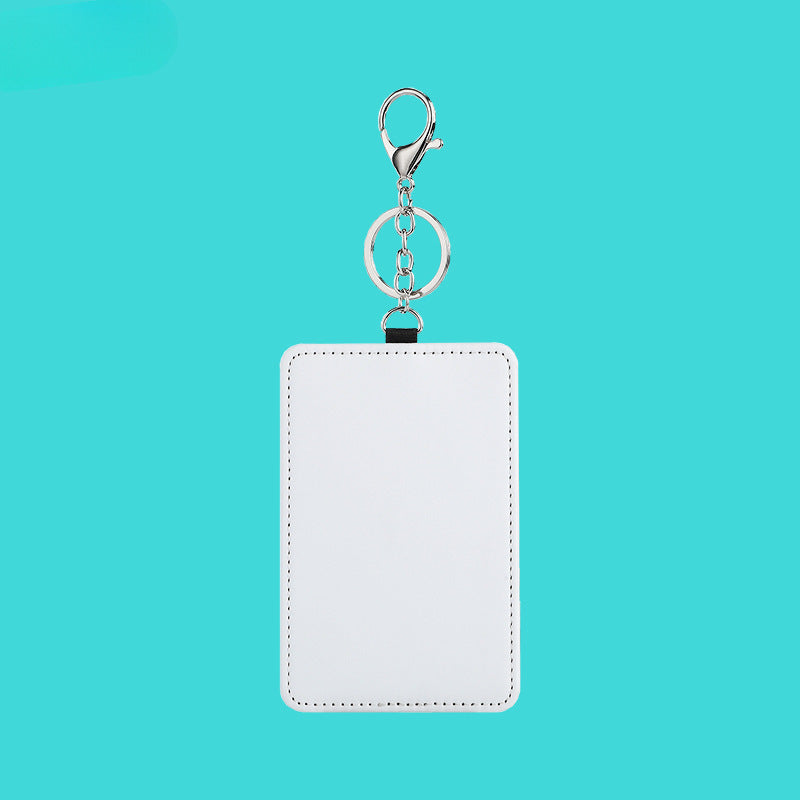 Heat Transfer Sublimation Traffic Card Holder Work Id Card Holder with Printable Designs, Keychain, White Disney Card Holder