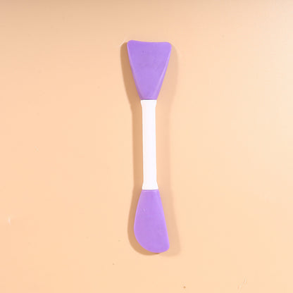 In-Stock Single Double-Sided Multi-Color Angled Flat Head Beauty Tpr Silicone Set Mask Brush and Beauty Tools
