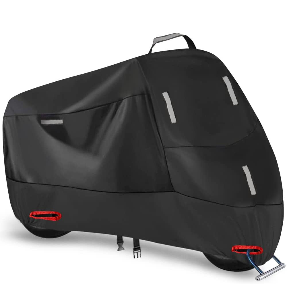 Cross-border 210D motorcycle dust cover Amazon rain-proof sun-proof snow-proof dust-proof reflective strip bicycle