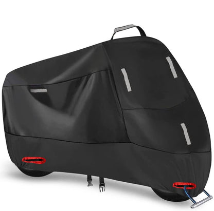 Cross-border 210D motorcycle dust cover Amazon rain-proof sun-proof snow-proof dust-proof reflective strip bicycle
