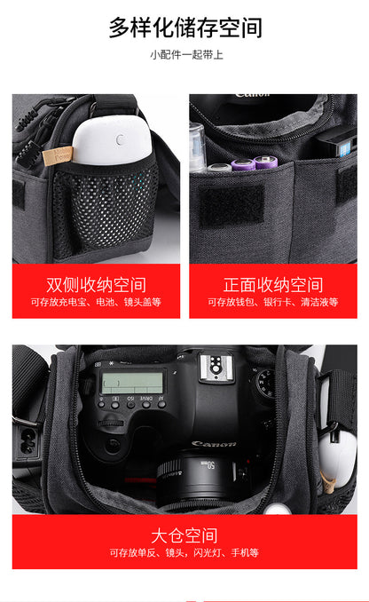 New Photography Mirrorless Bag Slr Camera Bag Shoulder Bag Storage Digital Bag Diagonal Stand-Alone Bag Lightweight Waterproof Bag