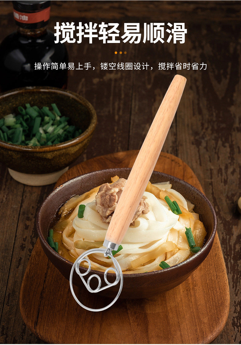 Factory supply in stock noodle stick flour mixer 430 stainless steel coil egg beater dough mixer