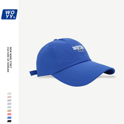 Boston Quick-Dry Baseball Hat Summer Super Fire Outdoor Sun Hat Korean Ins Soft Top Breathable Cap