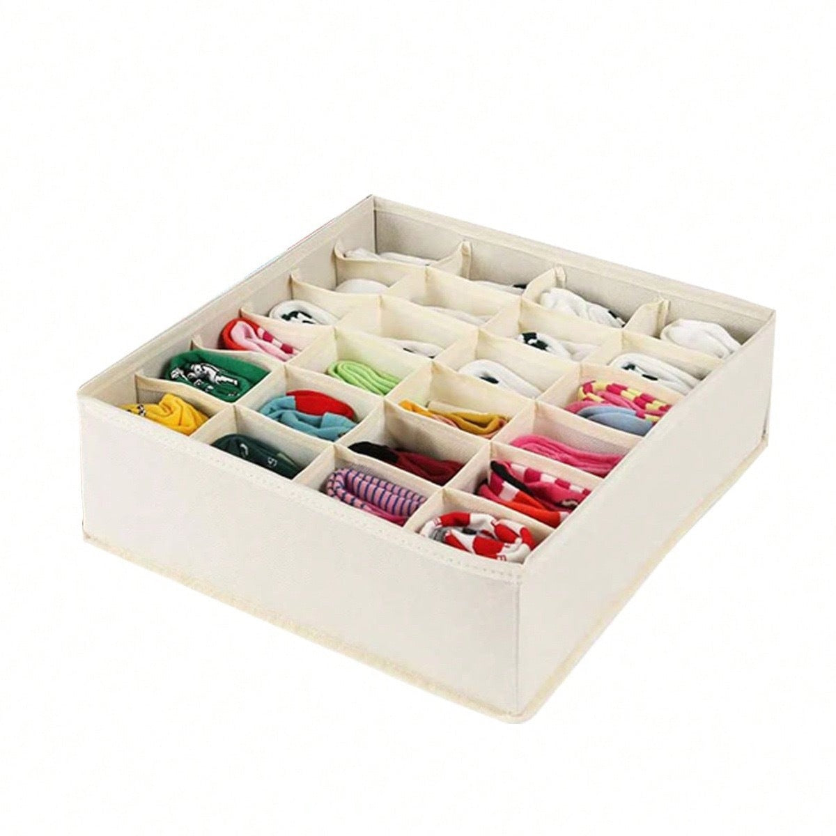 Underwear Compartmentalized Storage Box Four-Piece Set, Sock Storage Box, Fabric Home Storage, Bra Organizer, Multi-Compartment Classification Storage Box