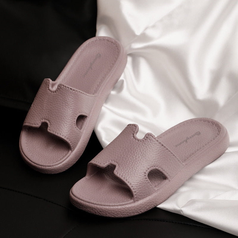 Ins Style Women's 2025 New Popular Slippers Home Internet Celebrity Ladies Sandals Home Indoor Non-Slip Slippers