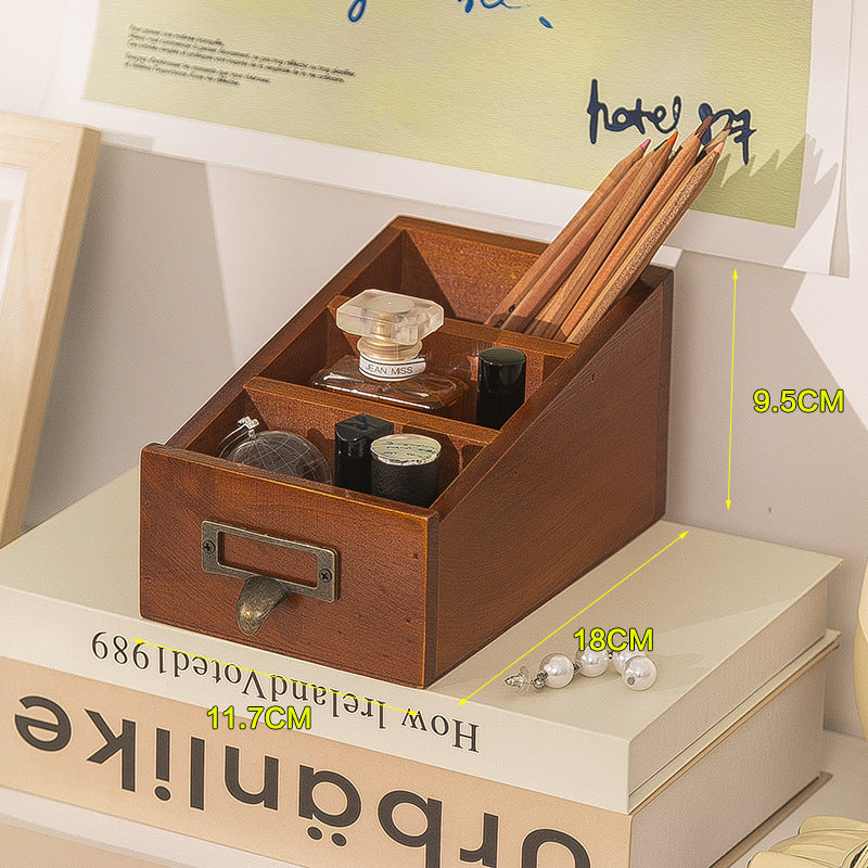 Bedside Remote Control Phone Holder Desktop Organizer Lipstick Perfume Storage Box Makeup Brush Holder Pen Holder Desk Pencil Box