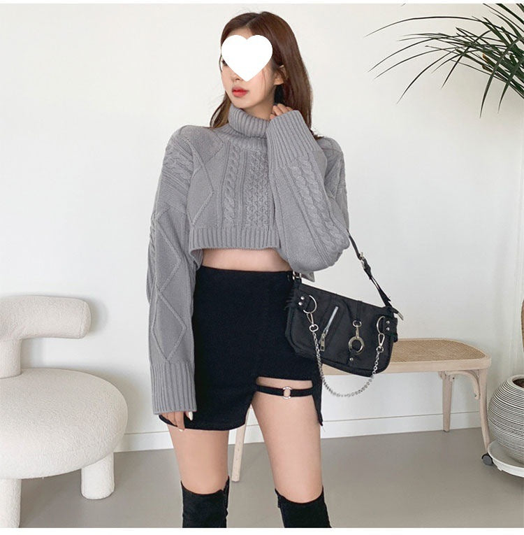 Black Skirt, Hip-Covering Skirt, Female Summer Sexy Sexy Short Skirt, Petite Design, High-Waisted Skirt, Trendy Autumn and Winter