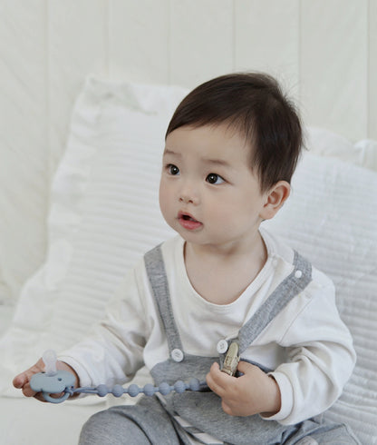 Ins Nordic Style New Plastic Clip Silicone Chain Baby Toy Grinding Stick Tooth Gum Silicone Chain Nipple Anti-losing Rope