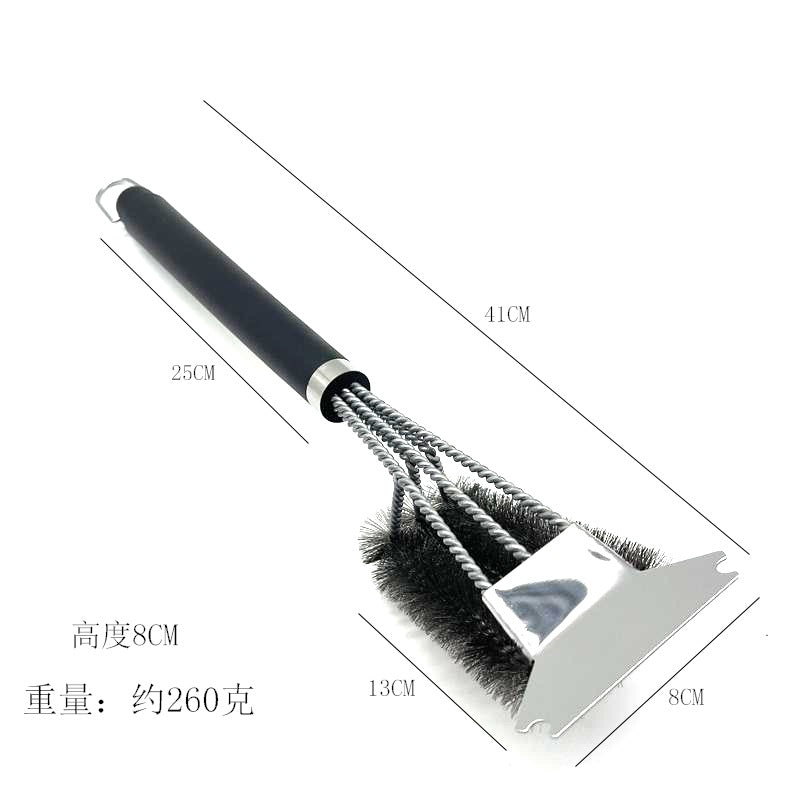 Amazon's Best-Selling Stainless Steel Barbecue Brush Wire Brush Barbecue Grill Cleaning Brush Bbq Barbecue Tool Brush