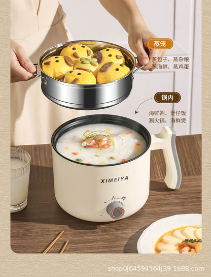Electric Cooking Pot Student Home Kitchen Dormitory Multi-functional Electric Wok Integrated Pot Non-stick Pot Noodle Cooking Porridge Electric Hot Pot