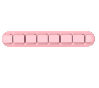 New desktop charging data cable holder multi-port creative storage wire silicone cable organizer hub