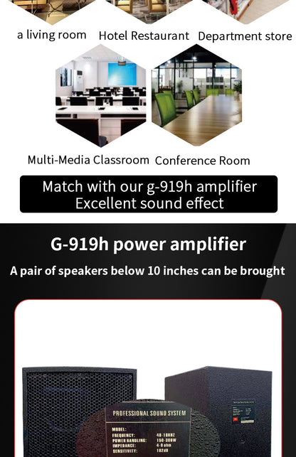 G-919H 1000W Home Power Amplifiers Audio Bluetooth Amplificador Subwoofer Speakers Theater Audio Sound System 220V/110V FM