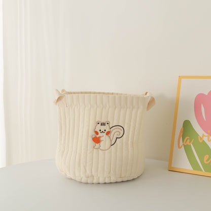 Ins Storage Basket Baby Diaper Clothes Toy Fixing Bag Bedding Storage Multi-use Storage Bag