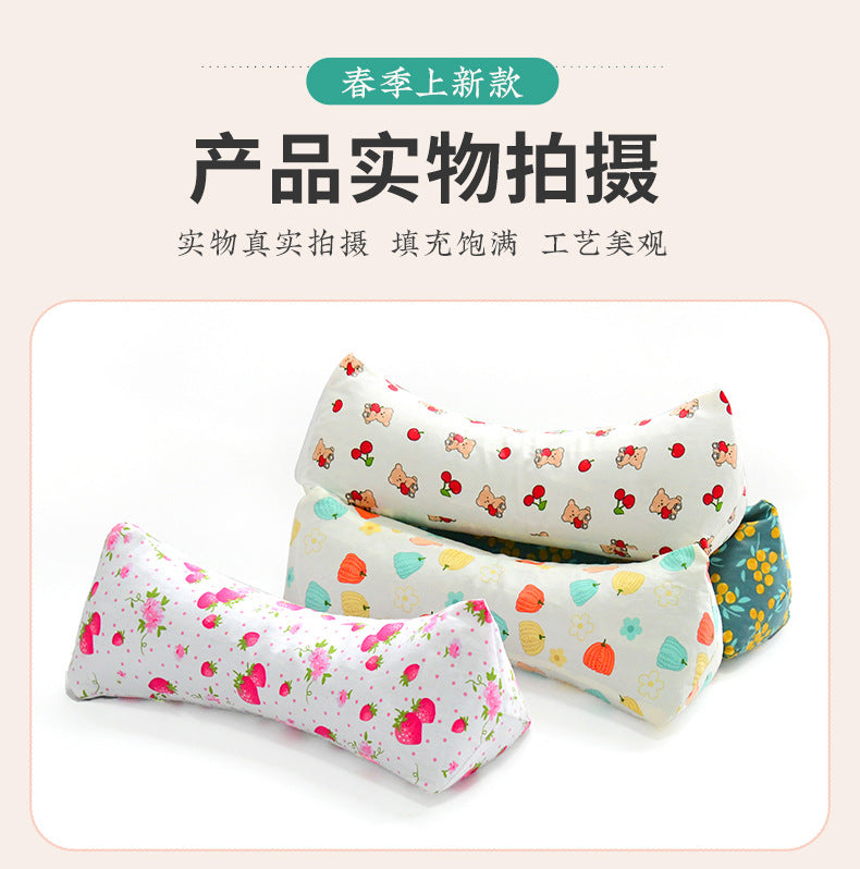 Cervical Spine Pillow Buckwheat Skin Pillow Sleeping Triangle Massage Pillow to Aid Sleep Hard Single Physiotherapy Neck Protection Buckwheat Triangle Pillow