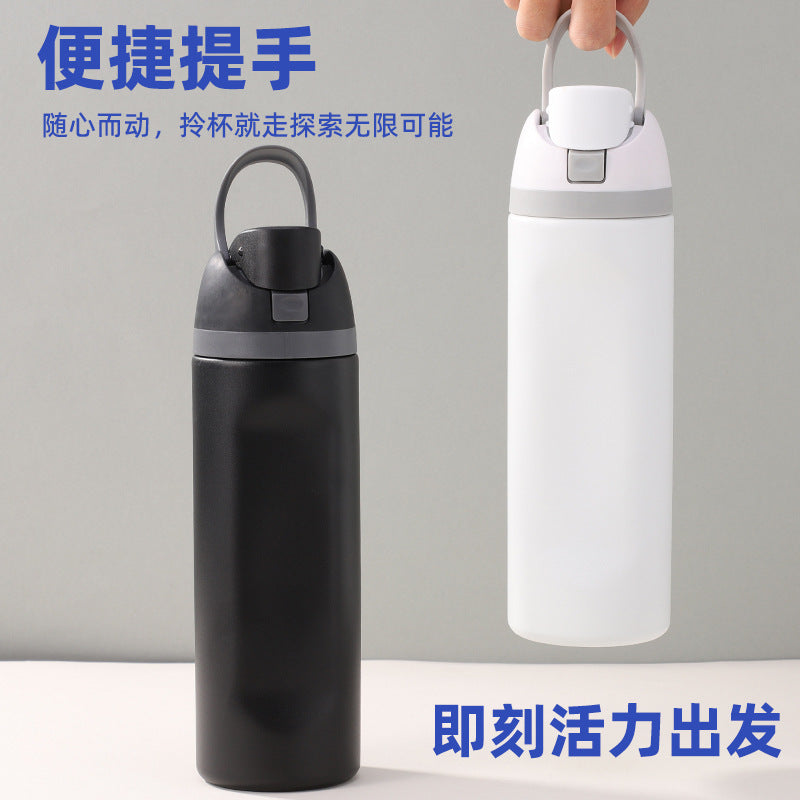 Amazon Fruit Cup 304 Stainless Steel Insulated Cup High-Looking Creative Straw Cup Outdoor Portable Water Cup