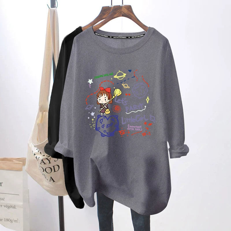 Breastfeeding Top Autumn Base Shirt Hot Mom's Out-of-the-way Breastfeeding Long-sleeved T-shirt for Spring and Autumn Postpartum Breastfeeding Clothes