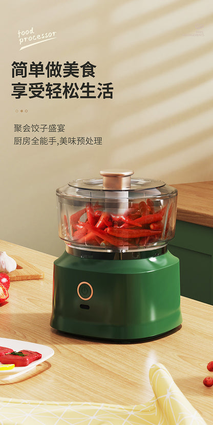 Electric Garlic Beater Stuffing Mashed Meat Garlic Mashed Garlic Household Supplementary Food Garlic Beater Multifunctional Cooking Machine Kitchen Tools
