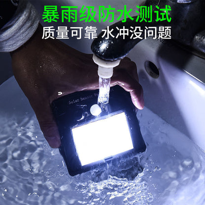 Solar Lamp Outdoor Lighting Garden Lamp Human Body Sensor Super Bright Waterproof Wall Lamp New Rural Home Outdoor Street Lamp