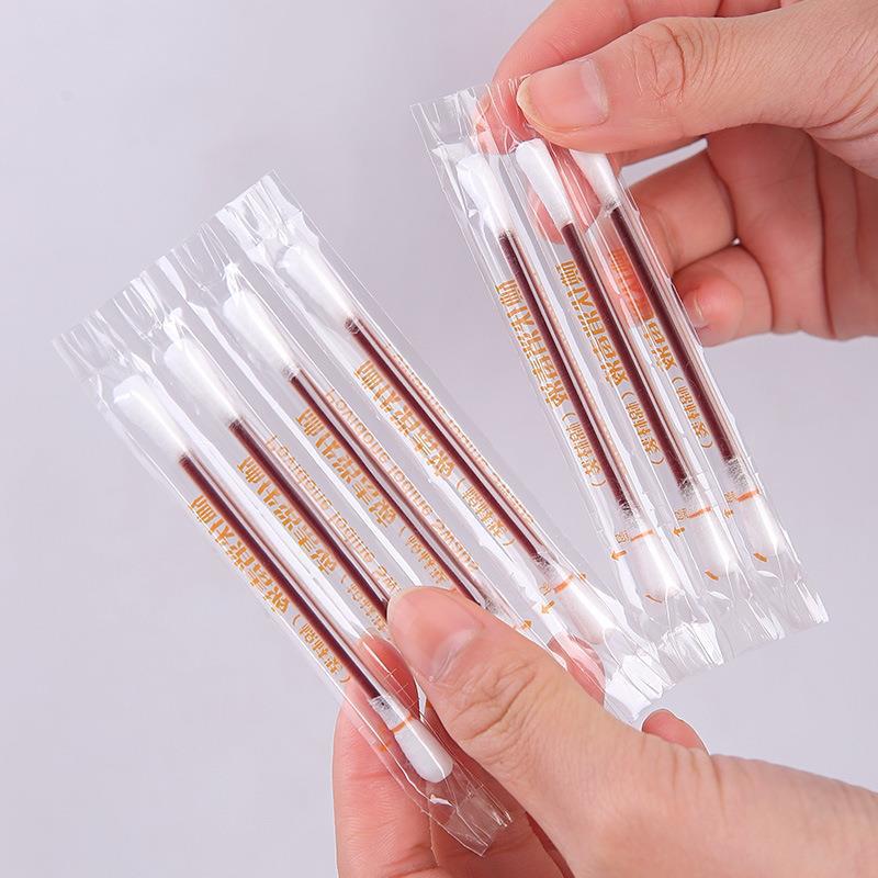 Disposable Iodophor Disinfection Cotton Swabs, Individually Packaged Alcohol Swabs, Wound Care, Iodine Disinfection Cotton Swabs