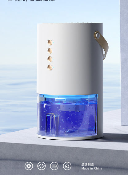 Factory Direct Dehumidifier for Home Bedroom, Small Silent Dehumidifier for Humid Weather, Air Purification, Dehumidification, and Moisture Absorption