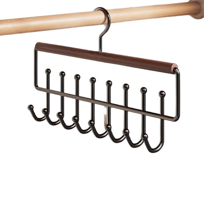 Household Multifunctional Sling Hanger Intimates Vest Storage Artifact Dormitory Solid Wood Hook Wardrobe Clothes Drying Rack Wholesale