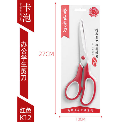 Factory Direct Sales Stainless Steel Office Scissors Student Stationery Scissors Manufacturer Office and Home Use