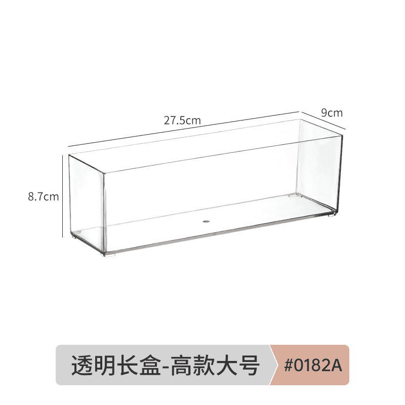 Desktop Storage Box Dormitory Cosmetics Transparent Basket Acrylic Drawer Mask Organizer Box Snack Sundry Storage Rack