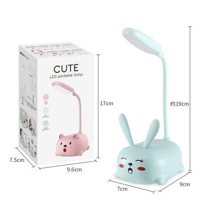 Factory direct creative cute girl heart mini small table lamp led bedroom bedroom bedside eye protection night light