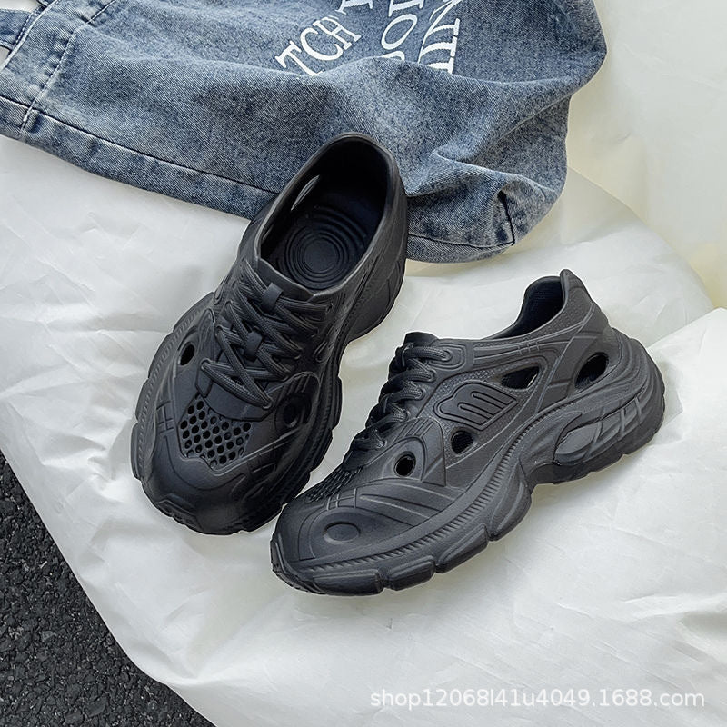 New Style Eva Thickened 5cm Height-Increasing Soft Sole Comfortable Versatile Dad Shoes Outdoor Closed-Toe Sandals for Couples