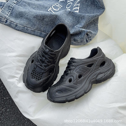 New Style Eva Thickened 5cm Height-Increasing Soft Sole Comfortable Versatile Dad Shoes Outdoor Closed-Toe Sandals for Couples