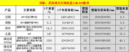 Suitable for Dibea Dibea Sweeping Robot Accessories ML009 UniVersal Smart V3 Side Brush Filter Haipa Rag