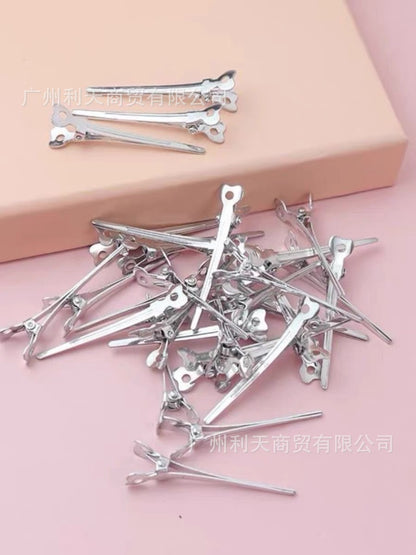 70 aluminum plate hairpin hairpin positioning clip partition clip hand push corrugated clip bangs clip modeling clip long mouth clip