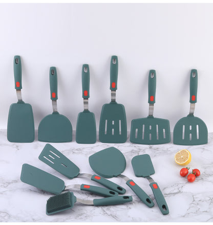 Silicone Kitchenware High Temperature Resistant Silicone Shovel Food Grade Household Teppanyaki Home Edition Teppanyaki Tools Complete Set