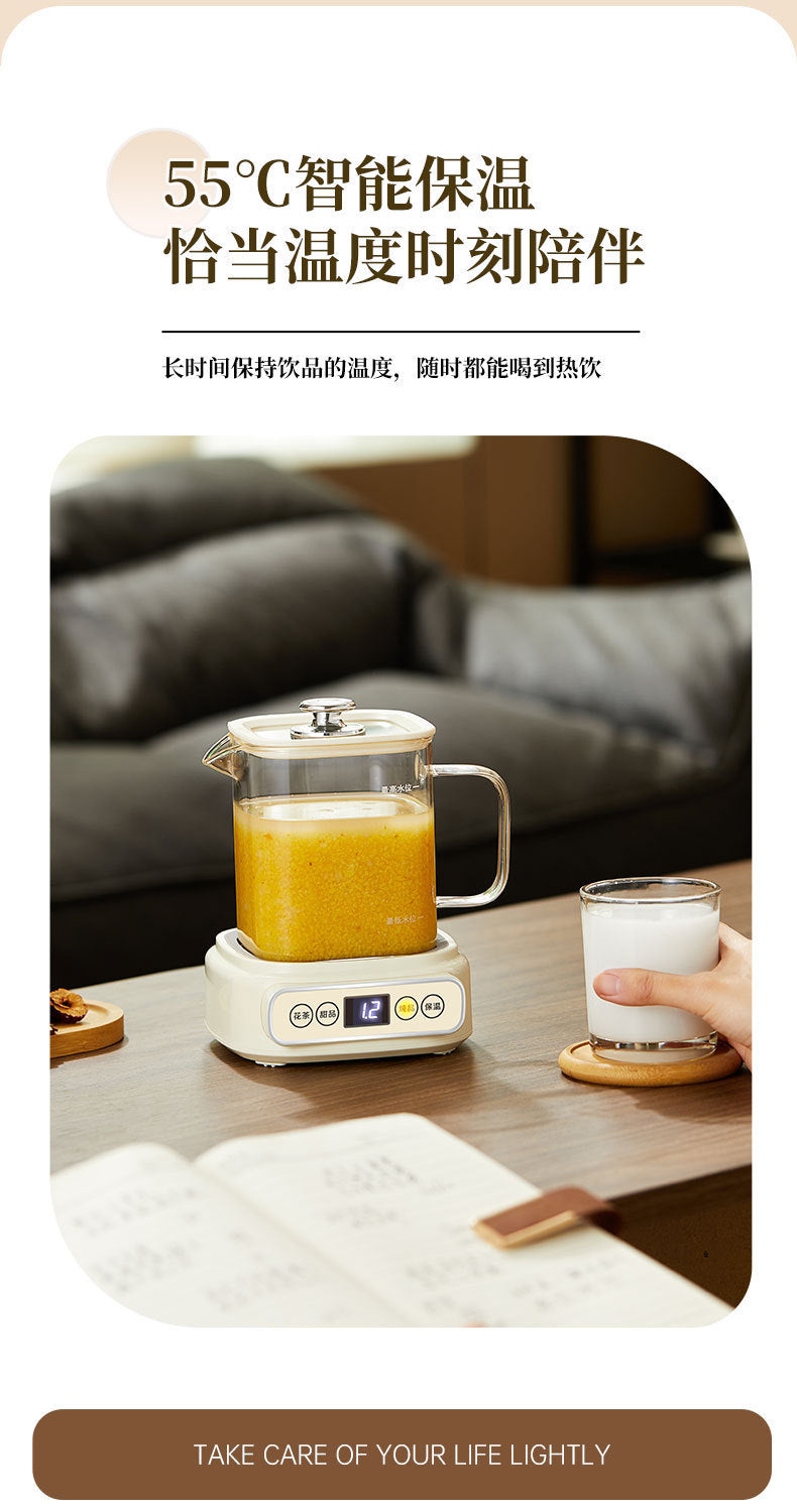 Health Pot Multi-functional New Household Glass Kettle Small Office Tea Maker Dormitory Flower Tea Pot Gift