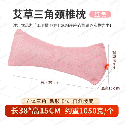 Cervical Spine Pillow Buckwheat Skin Pillow Sleeping Triangle Massage Pillow to Aid Sleep Hard Single Physiotherapy Neck Protection Buckwheat Triangle Pillow