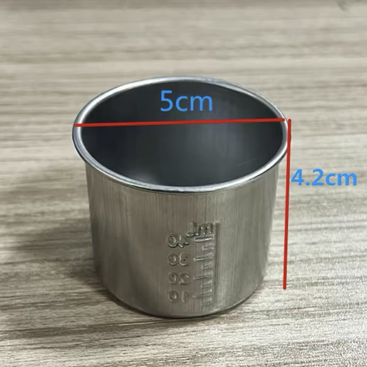 304 stainless steel measuring cup 40ml scale Cup hospital anti-iodophor liquid medicine delivery Cup