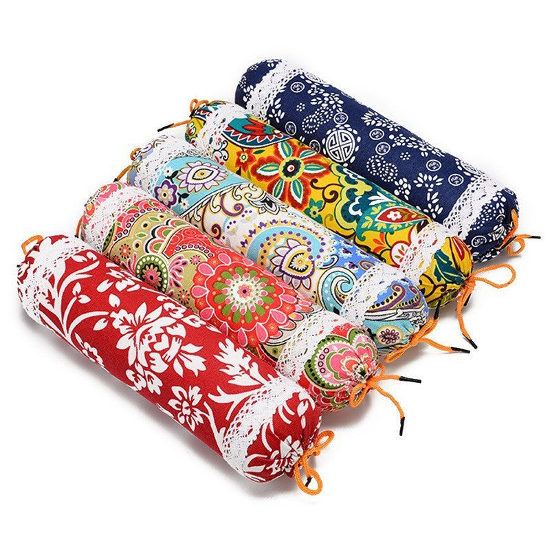 Tiktok hot heating Wormwood bone pillow Wormwood pillow Ice Silk bone cool pillow multifunctional cervical pillow factory wholesale