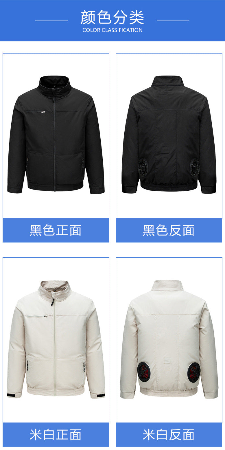 Cross-border New Smart Air-conditioning Clothing Jacket Clothes with Fan Outdoor Work Uniform Labor Protection Duty Fan Clothing