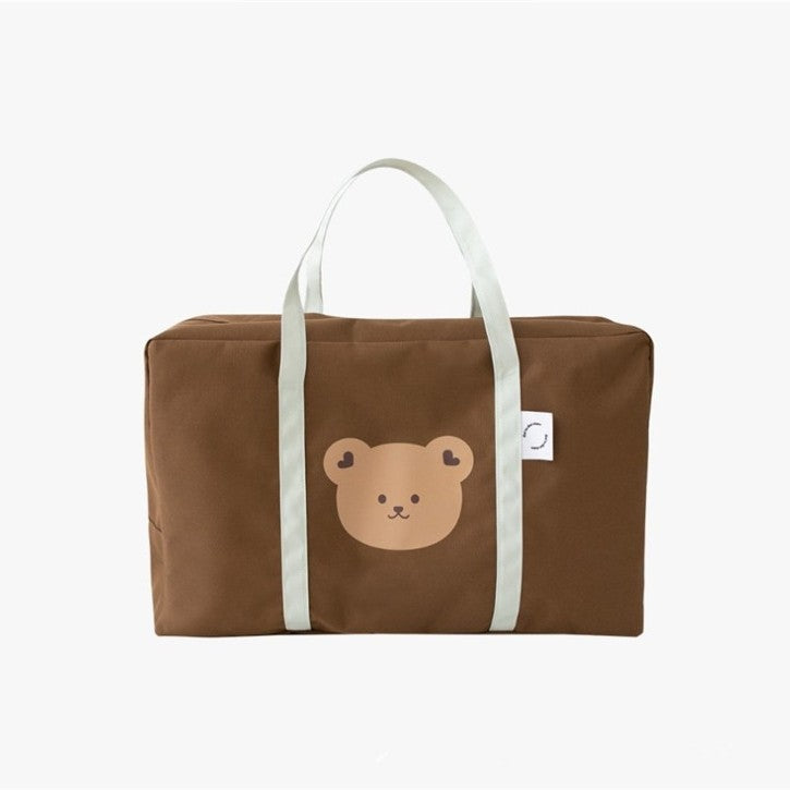 Ins Animal Head Kindergarten Bedding Storage Bag Organizer Bag Large Capacity Packing Bag Portable Travel Storage