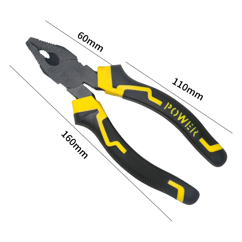Multifunctional wire stripping pliers pointed mouth miter pliers 8 inch vice electrical wire stripping pliers eccentric labor-saving and durable