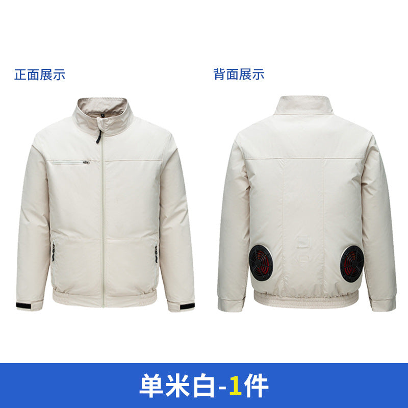 Cross-border New Smart Air-conditioning Clothing Jacket Clothes with Fan Outdoor Work Uniform Labor Protection Duty Fan Clothing