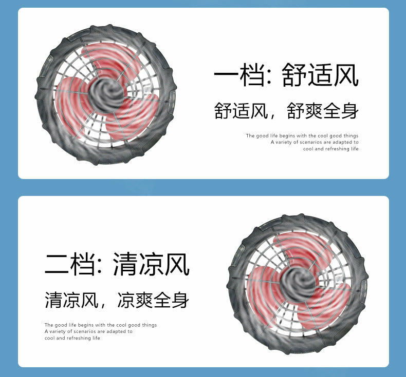 Cross-Border Cooling Air-Conditioning Clothing with Reflective Strips and Fan Cooling Clothing for Men and Women Labor Protection Summer Outdoor Work Clothes